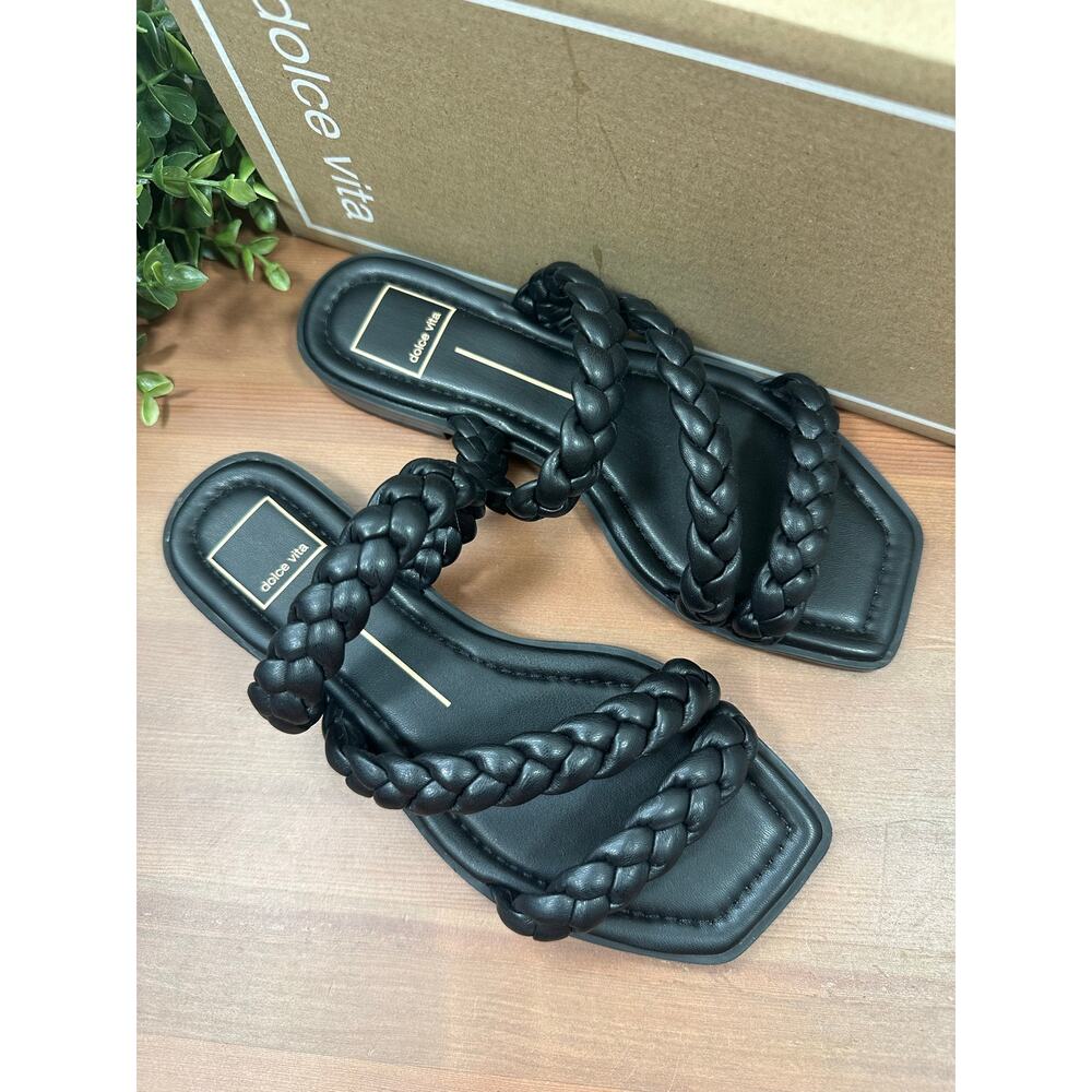 Dolce Vita Iman Braided Strap Slide Sandals Size 6